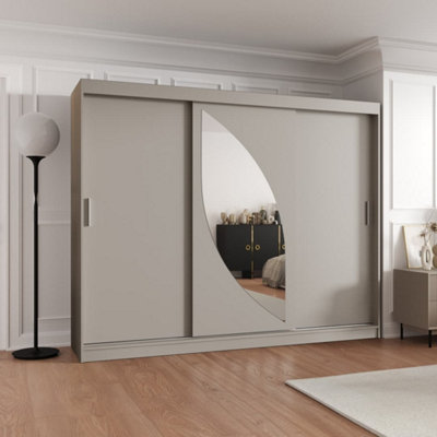 Arte Cashmere Wardrobe W250Cm X H200Cm X D62CmSereneClutter-Free Storage Solution from B&Q