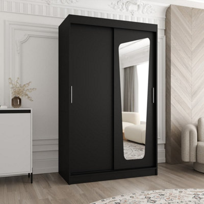 Arte Black Sliding Wardrobe W120Cm X H200Cm X D62CmSleek Design For Modern Interiors from B&Q