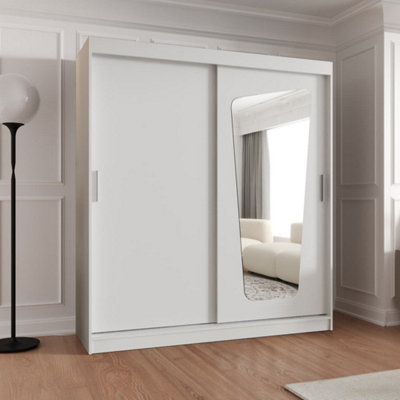 Arte White Sliding Wardrobe W180Cm X H200Cm X D62CmSpace-Saving Storage For Modern Apartments from B&Q