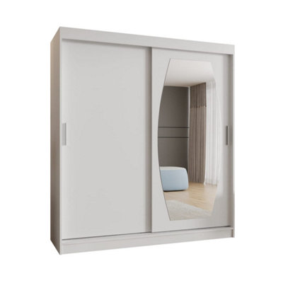 Arte Rossa Sliding Door Wardrobe 180Cm WhiteBright Storage Solution from B&Q