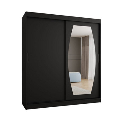 Arte Rossa Sliding Door Wardrobe 180Cm BlackSleek Storage For Modern Interiors from B&Q