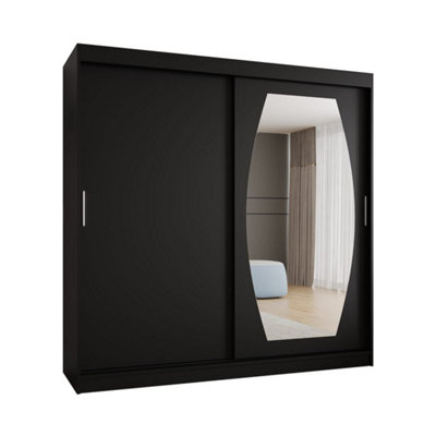 Arte Rossa Sliding Door Wardrobe 200Cm BlackElevated Storage For Design-Led Homes