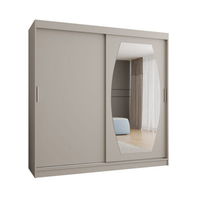 Arte Rossa Sliding Door Wardrobe 200Cm CashmereCalming Storage For Mindful Spaces