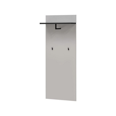B&Q -  Hugo Wall Hanger W60Cm X H157Cm X D28Cm Cashmere & BlackCompact Entryway Organiser