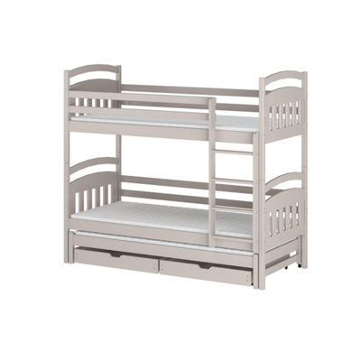 Arte Cashmere Alan Bunk Bed With Trundle & Storage W198Cm3-In-1 Family Bed In Trendy Cashmere from B&Q