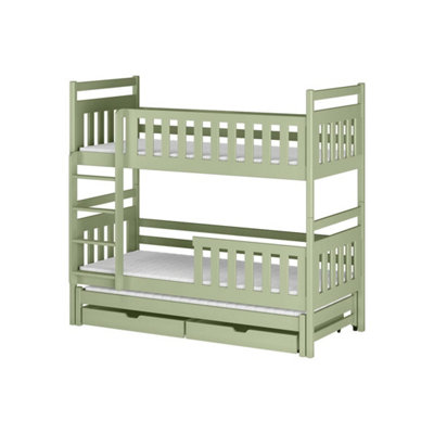 Arte Olive Klara Bunk Bed With Trundle & Storage W198CmNature-Inspired Triple Bed With Ample Storage from B&Q