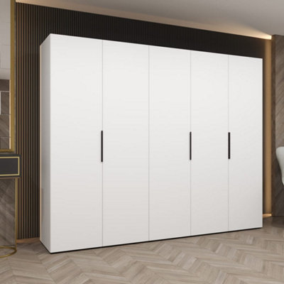 Arte White Marbella I Hinged Door Wardrobe 250CmSpaciousBright Storage For A Modern Home from B&Q