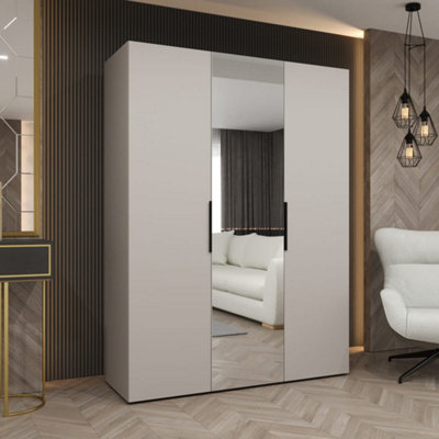 Arte Cashmere Marbella Ii Hinged Door Wardrobe 150CmElegant Storage With Mirrored Door from B&Q