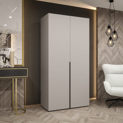 Arte Cashmere Alicante I Hinged Door Wardrobe 100CmSubtle Sophistication In A Compact Form from B&Q