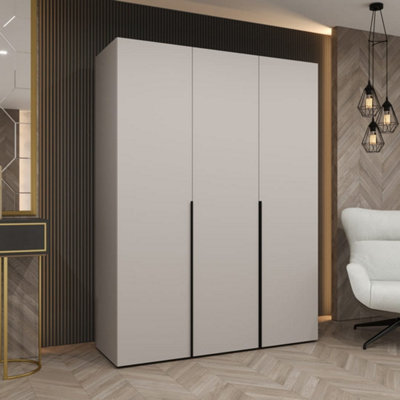 Arte Soothing Cashmere Hinged Door Wardrobe 202Cm HighCalm Storage For Modern Living from B&Q