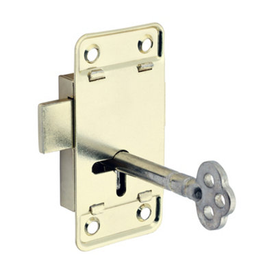 B&Q -  Small Cupboard Lock Electro Brass