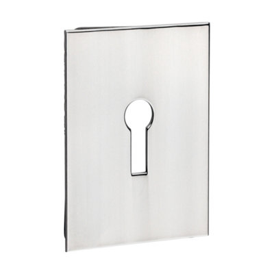 B&Q -  Self-Adhesive Lock EscutcheonPolished Stainless Steel
