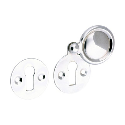 B&Q -  Traditional Escutcheon PairPolished Chrome