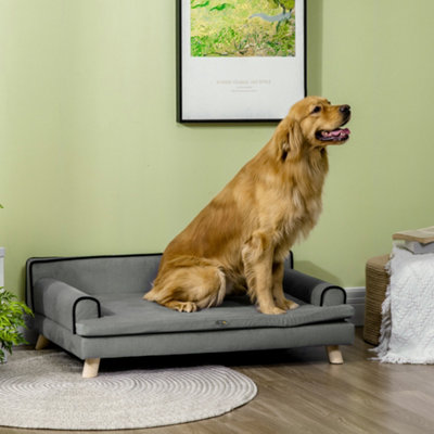 Dog Sofa with Legs and Water-Resistant Fabric - - Image 5