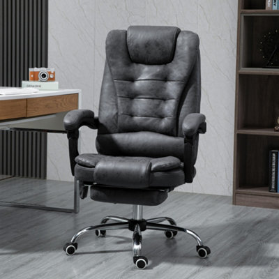 Vinsetto Ergonomic Heated 6 Points Vibration Massage Office Chair Dark Grey from B&Q