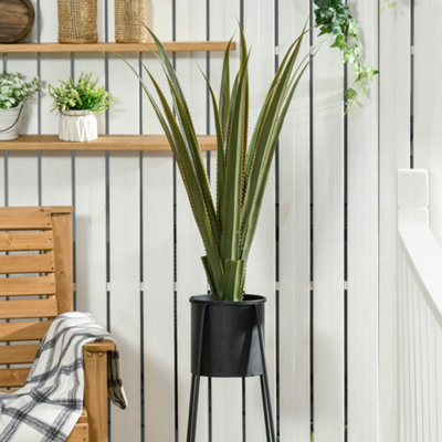 Homcom Potted Artificial Plants Agave Succulent For Home Decor90Cm from B&Q