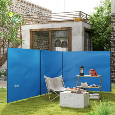 Outsunny Camping Windbreak Portable Wind Blocker Privacy Wall540Cm X 150Cm