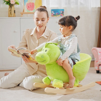 Kids Rocking Horse, Ride-On Toy 32 Songs, Ages 18+ Months Green - Image 8