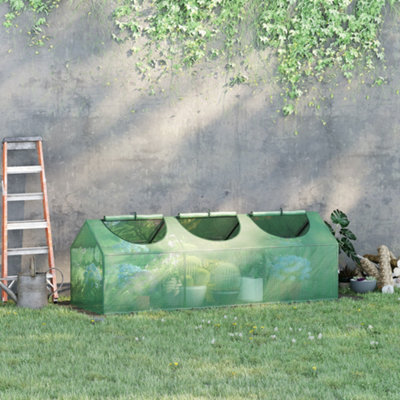B&Q -  Mini Greenhouse Small Plant Grow House W/ 3 Windows For Outdoor