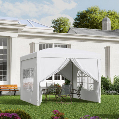 B&Q -  3X3(M) Pop Up Gazebo Canopy Marquee W/ Carry BagWhite