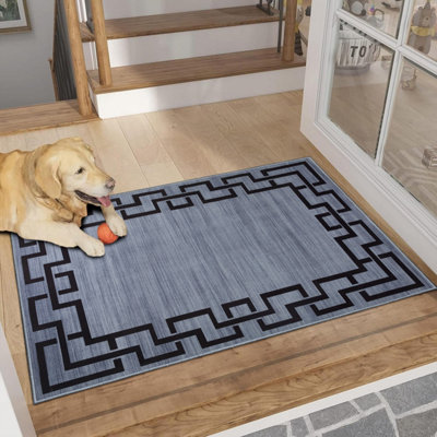 AMEHA Non Slip Bath Mats Printed Luxury Modern Soft Bath Door Tub Mats