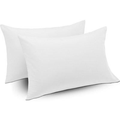 Ameha Pillowcase Pair White Microfiber Pillowcase-Soft Envelope Closure PillowcaseMachine Washable Bedding Pillow Cover 50X75Cm from B&Q