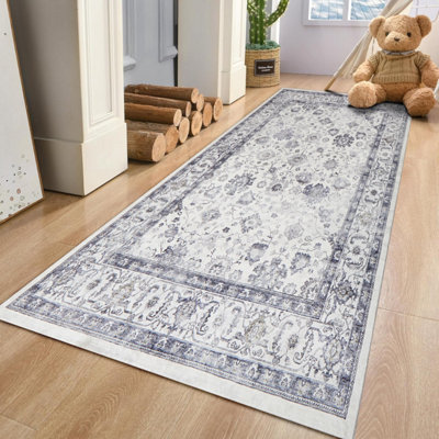 Ameha Serene Cashmere Rug Super Soft Hallway Area Floor Bedside Mat 80 X 150 Cm (2 Ft 6 In X 5 Ft) from B&Q
