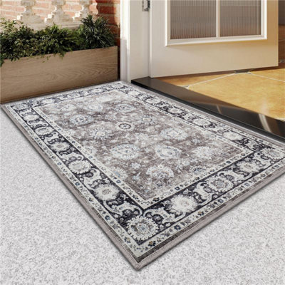 Ameha Non Slip Cashmere Rug Entrance Door Kitchen Floor Soft Short Pile Harmony Large Bedside Mat 60 X 110 Cm from B&Q