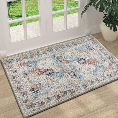 Ameha Non Slip Traditional Rugs Bath Mats Washable Indoor Outdoor Doormats Soft Bathroom Shower Mat Modern Home Decor
