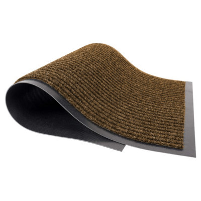 Ameha Non Slip Pvc Rubber Mat  Indoor Outdoor Dirt Trapper Super Absorbent KitchenGarage & DoormatBrown 40X60Cm from B&Q