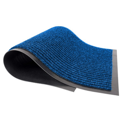 Ameha Heavy Duty Indoor & Outdoor Pvc Rubber MatNon-Slip Absorbent  Entrance Floor & Door Mats (Blue50X80Cm) from B&Q