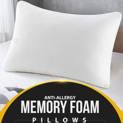AMEHA Super Soft Memory Form Pillow Luxury Quilted Pillows
