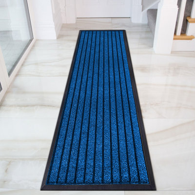 Ameha Heavy Duty Pvc Rubber MatDirt Trapper Absorbent Extra Large Indoor & Outdoor Hallway Runner ( Blue80X300Cm) from B&Q