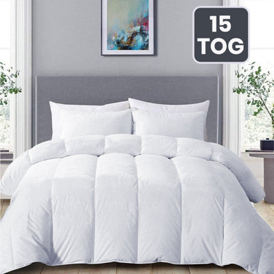 Ameha 15 Tog Duvet Soft Microfiber Single 135X200Cm Anti-Allergy & Breathable from B&Q