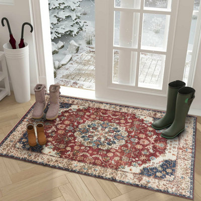 Ameha Cashmere Rug Luxurious Comfort 60 X 110 Cm Pet Friendly Non Slip Door Floor Mat Whisper Rugs from B&Q