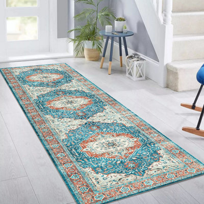 Ameha Regal Cashmere Door Rug Modern Bedroom Hallway Runner Indoor/outdoor Mats-60X220 Cm from B&Q
