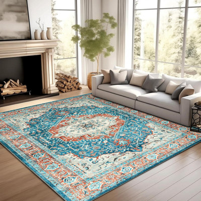 Ameha Regal Cashmere Rugs Large Area For Living Room Floor Mat Bedroom Non Slip Carpets 160 X 230 Cm from B&Q