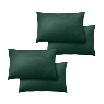 Ameha Bedding Pillowcase-Plain Dyed Emerald Breathable Envelope Durable Pillow Cover 2 Pair (50 X 75 Cm) Pillow Covers