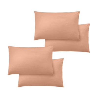 Ameha Bedding Pillowcase-Plain Dyed Peach Breathable Envelope Durable Pillow Cover 2 Pair (50 X 75 Cm) Pillow Covers