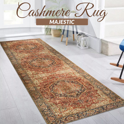 Ameha Living Room Rug Hallway Kitchen Area Runner Majestic Cashmere 60X220 Cm Indoor/outdoor Rugs from B&Q