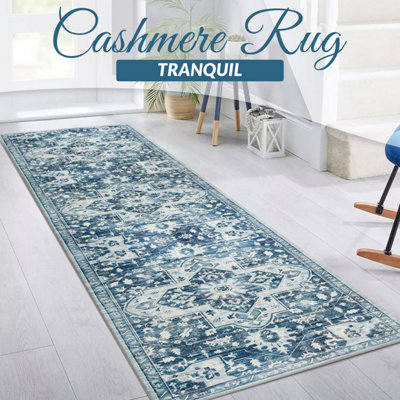 Ameha Tranquil Cashmere Rug 60X220 Cm Area Runner Bedroom Entryway Indoor/outdoor Rugs from B&Q