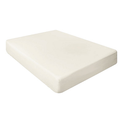 Ameha Fitted Sheet 40Cm Extra Deep Pocket Elastic Corners Soft Microfiber Fitted Sheet 16" (Cream,super King 180X200Cm) from B&Q