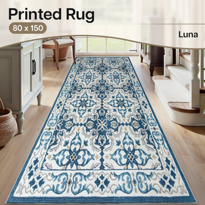 Ameha Modern Bedroom Mats Long Hallway Large Mat Indoor/outdoor 80X150 Cm Luna from B&Q