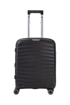 Infinity Luggage Sunwave Hard Shell Luggage Cabin Hard Shell Suitcase In Black from B&Q