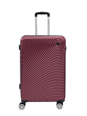 Eagle Luggage Abs Luggage Medium Hard Shell Suitcase In Burgundy from B&Q