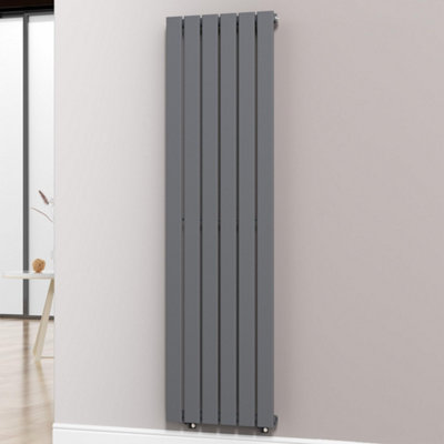 Myhomeware 452 X 1600 Mm Modern Vertical Flat Panel Designer Radiator Single Panel Radiator Heater Anthracite/Gray