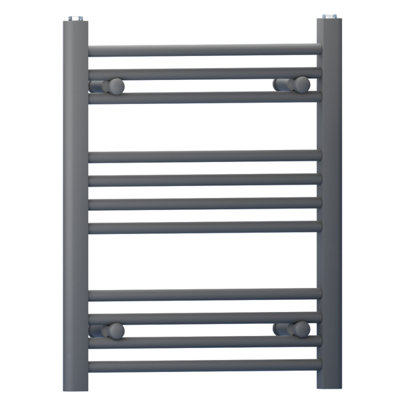 Myhomeware 500mm X 600mm Anthracite Grey Heated Bathroom Towel Rail Radiator For Central Heating Elegant Designer In Uk from B&Q