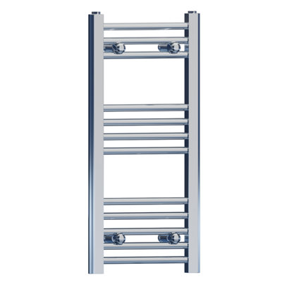 Myhomeware 400mm X 700mm Chrome Heated Bathroom Towel Rail Radiator For Central Heating Elegant Designer Uk from B&Q