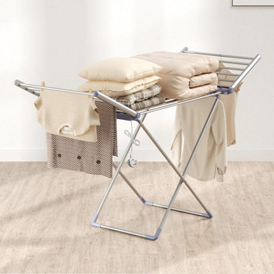 Myhomeware Electric Winged Airer Foldable Laundry Clothes Dryer Indoor Heated Rack from B&Q