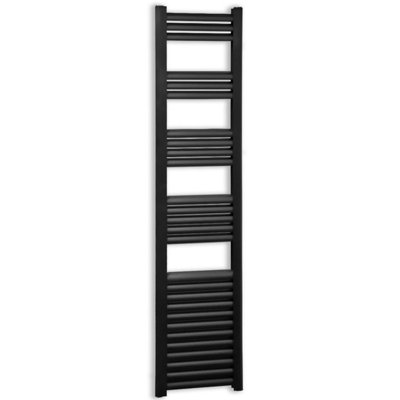 Myhomeware 500 X 1600mm Matt Black Panel Bathroom Towel Rail Radiator Everly from B&Q